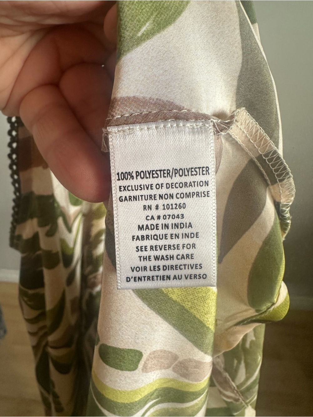 NWT True Destinations Tropical Palm Print V-Neck Maxi Dress S Resort Vacation - Picture 9 of 9